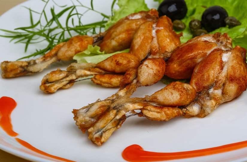 Wood bread, frog legs, and other dishes that were not invented from the good life