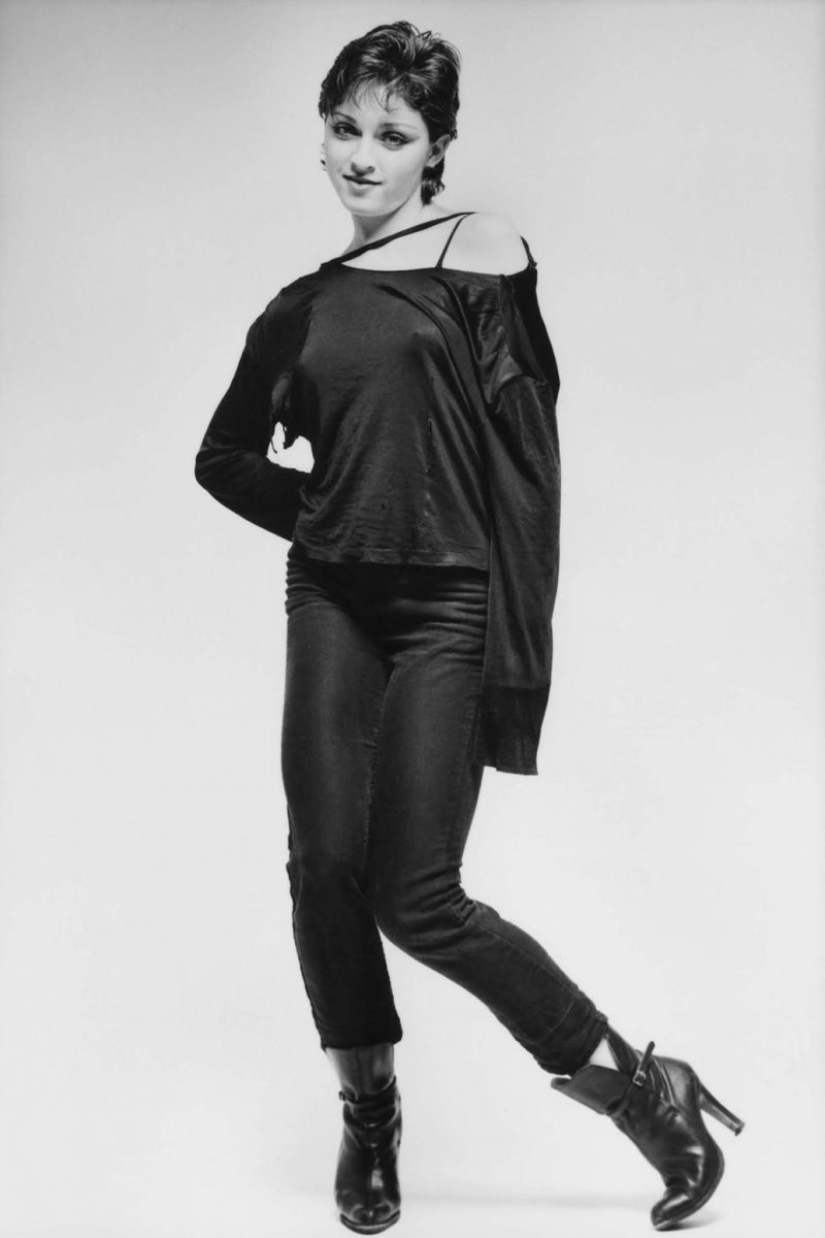 Young and still unknown Madonna with photographs by Michael McDonnell