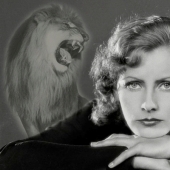 Young Greta Garbo and the lion - how the legendary photo appeared