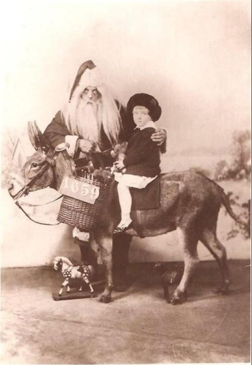 Angry and scary Santa Claus