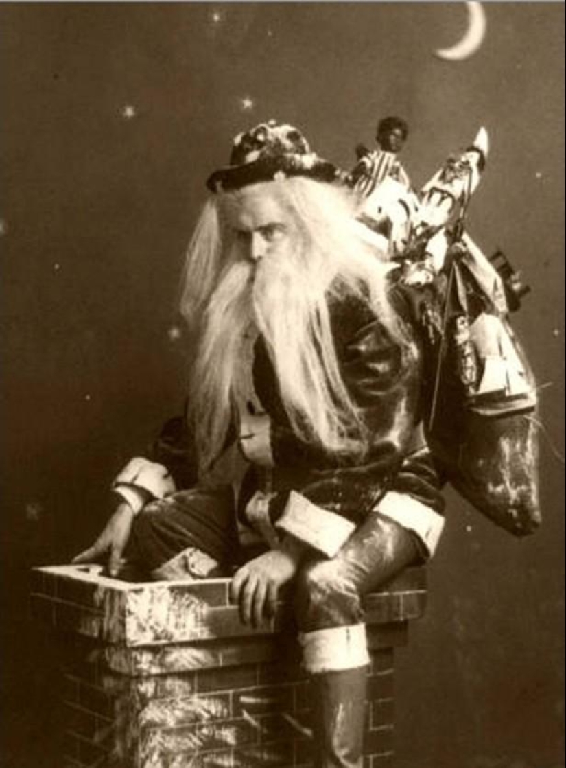 Angry and scary Santa Claus