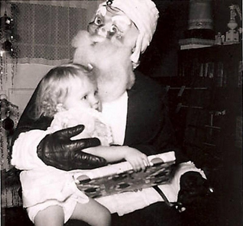 Angry and scary Santa Claus