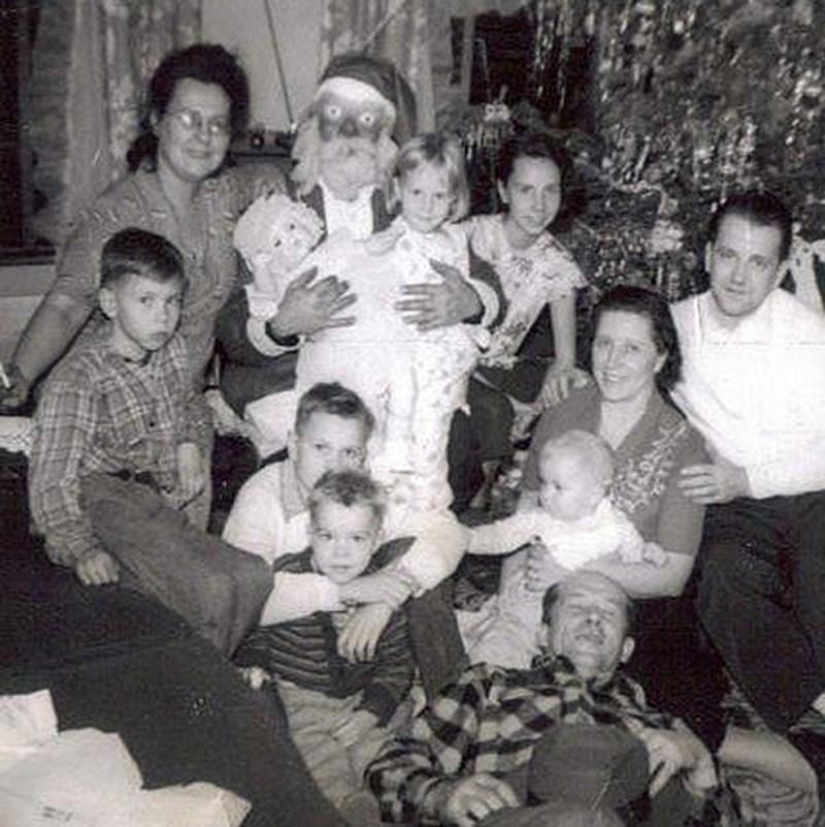 Angry and scary Santa Claus