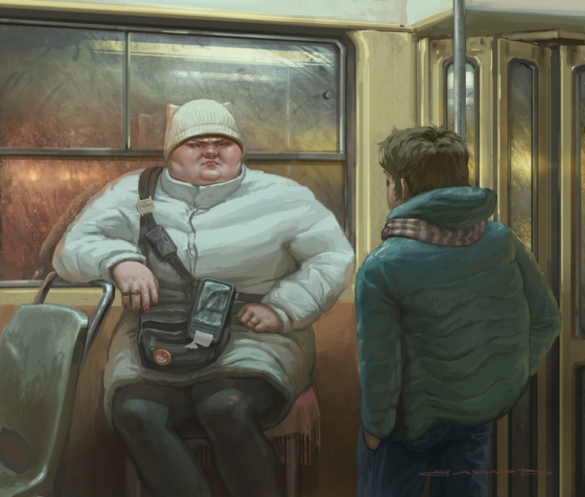 En broma y en serio: grotesco y realismo en las pinturas de Mikhail Vachaev