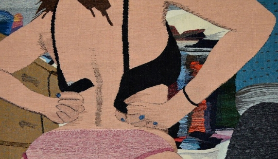 Woven debauchery by Erin M. Riley